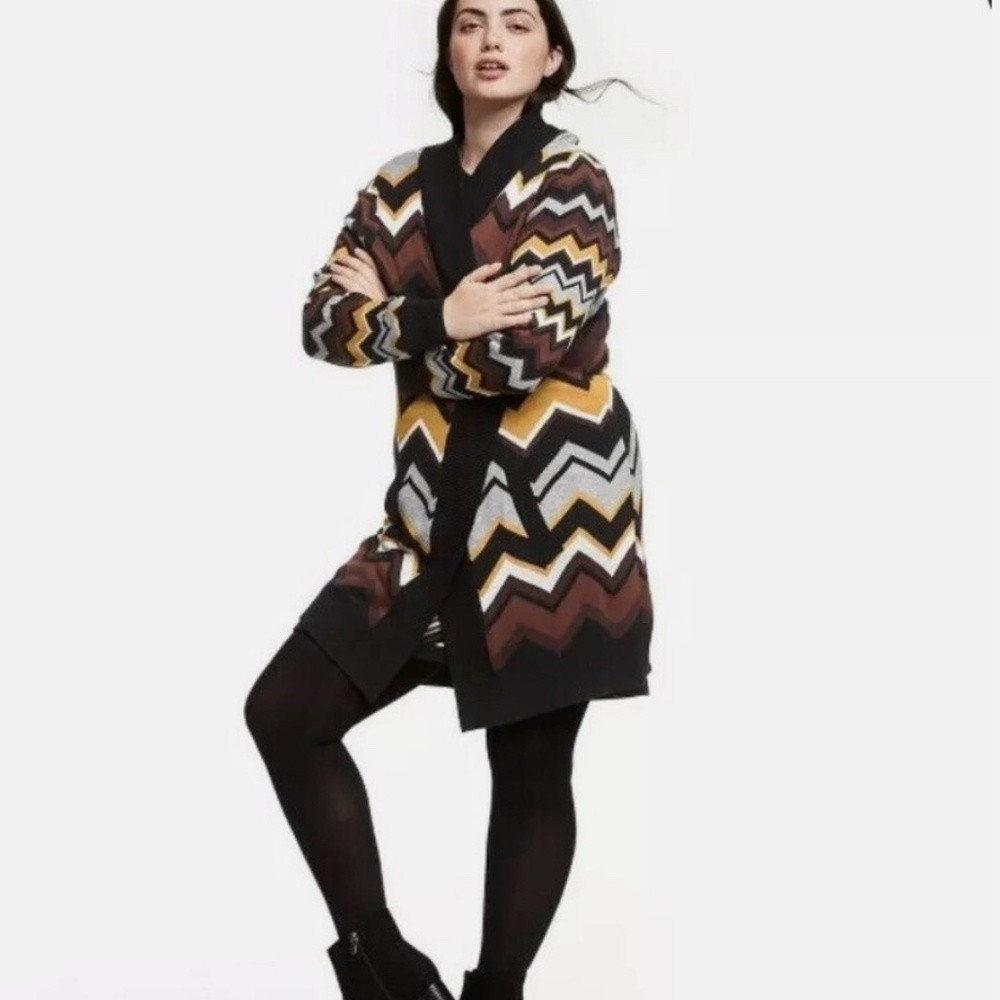 Missoni For Target Zig Zag Stripes Long Sleeve Sweater Cardigan Size M Medium